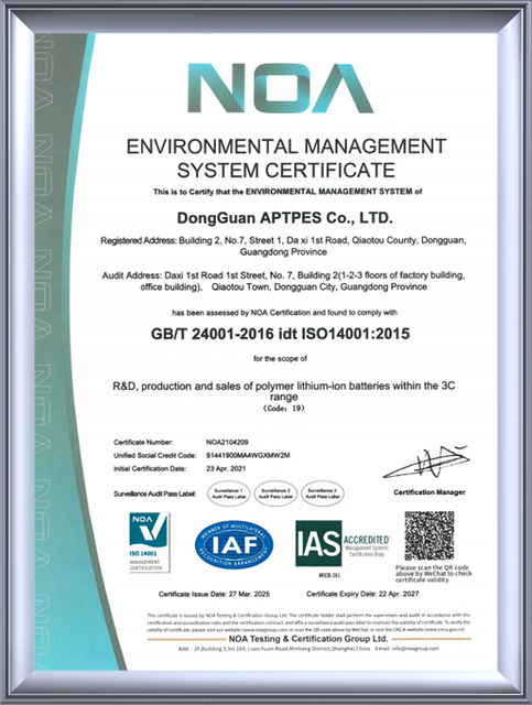 3C certified lithium battery